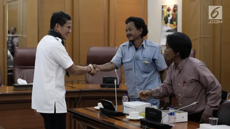 Sandiaga Uno Temui Perwakilan Sopir Angkot