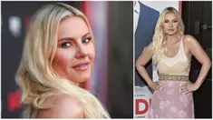 Foto kolase Elisha Cuthbert saat tiba pada pemutaran perdana film 'Bandit' di Harmony Gold, Los Angeles, Amerika Serikat, 21 September 2022. Elisha Cuthbert tampak anggun saat menghadiri pemutaran perdana film barunya, 'Bandit'. (Richard Shotwell/Invision/AP dan Rodin Eckenroth/Getty Images/AFP)