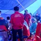 Seorang Ibu bernama Romlah (35) korban gempa bumi di Desa Sukamulya, Kecamatan Cugenang, Cianjur, melahirkan di posko pengungsian, Rabu (23/11/2022) sore. (Dok. Liputan6.com/Achmad Sudarno)