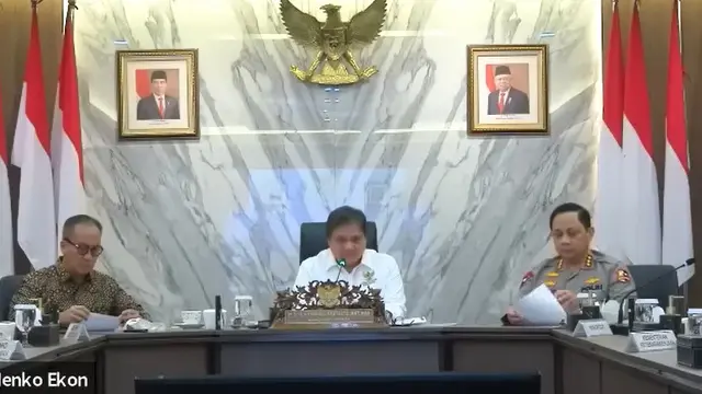 Menteri Koordinator Perekonomian Airlangga Hartarto dalam konferensi pers Kartu Prakerja 2023, Kamis (5/1/2023).