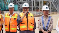 Menteri Koordinator Bidang Perekonomian Indonesia Airlangga Hartarto mengunjungi smelter Manyar milik PT Freeport Indonesia (PTFI). (Dok Kemenko Perekonomian)&nbsp;