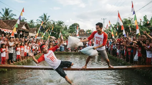 Lomba Kemerdekaan 17 Agustus 1945 HUT RI Ke-81 yang Unik