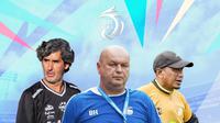 BRI Liga 1 - Rahmad Darmawan, Bojan Hodak, Stefano Cugurra (Bola.com/Adreanus Titus)