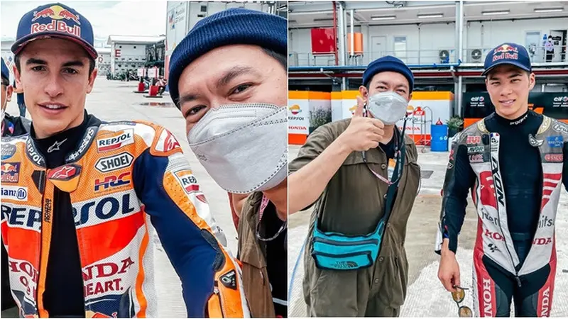 8 Potret Melki Bajaj Foto Bareng Pembalap MotoGP di Mandalika, Banjir Pujian