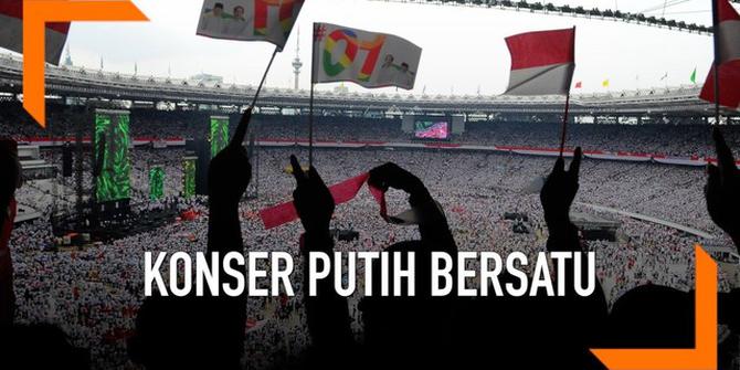 VIDEO: Massa Jokowi-Ma'ruf Putihkan GBK