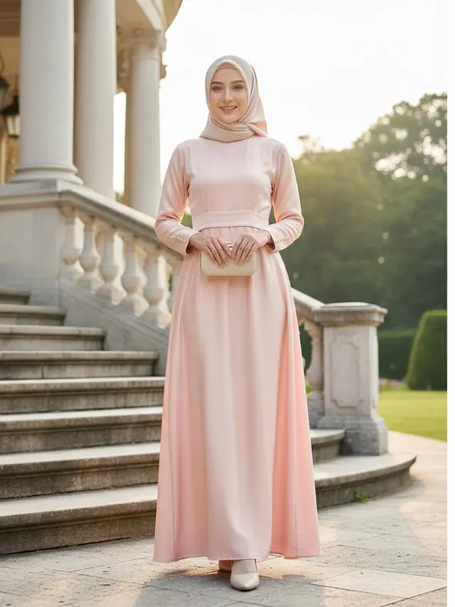 Gamis Terbaru Bahan Silk