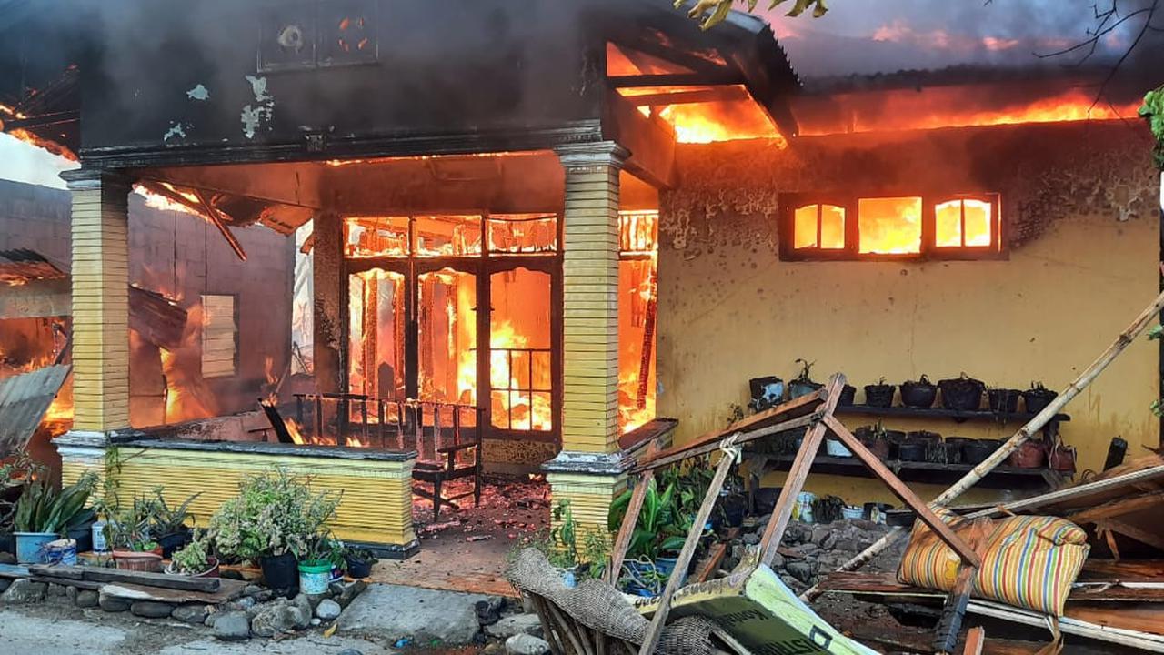 Kebakaran di Lapai, Kota Padang, selasa (21/9/2021). (Liputan6.com/ ist)