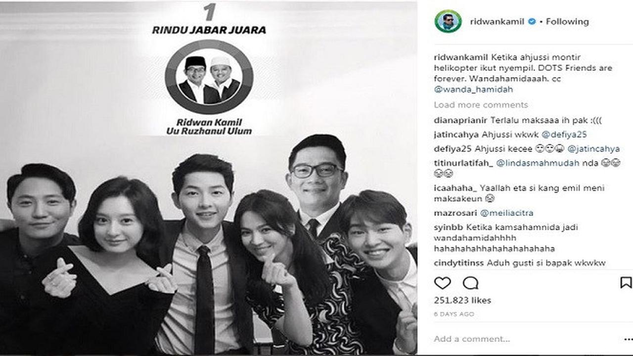 Foto Ridwan Kamil dan pemain DOTS