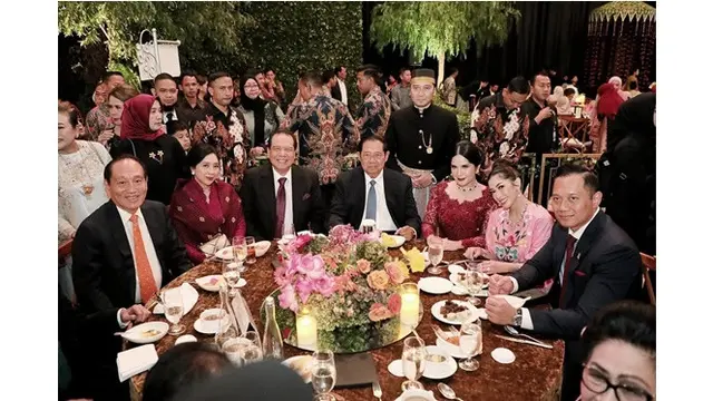 6 Potret Annisa Pohan dan AHY di Rangkaian Pernikahan Rasyid Rajasa, Tampil Elegan