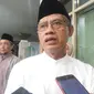 Ketua PP Muhammadiyah Haedar Nashir menghadiri syawalan PP Muhammadiyah di Yogyakarta (Liputan6.com /Switzy Sabandar)