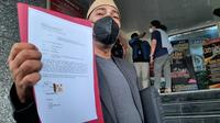 Ketua Cyber Indonesia Husin Shahab mencabut laporan terhadap Country Director Greenpeace Indonesia, Senin (15/11/2021). (Liputan6.com/ Ady Anugrahadi)