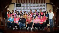 Tim Piala Thomas dan Uber Indonesia (Helmi Fithriansyah/Liputan6.com)