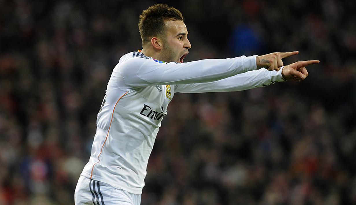 9. Jese, striker asal Spanyol ini sudah tampil 18 kali pada musim ini namun baru mencetak tiga gol. (AFP/Ander Gillenea) 