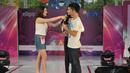 Aktor Eza Gionino sempat mengatakan bahwa dirinya sungguh ketakutan menghadapi akting peserta Miss Celebrity 2014 Bandung, (28/9/14). (Liputan6.com/Panji Diksana)