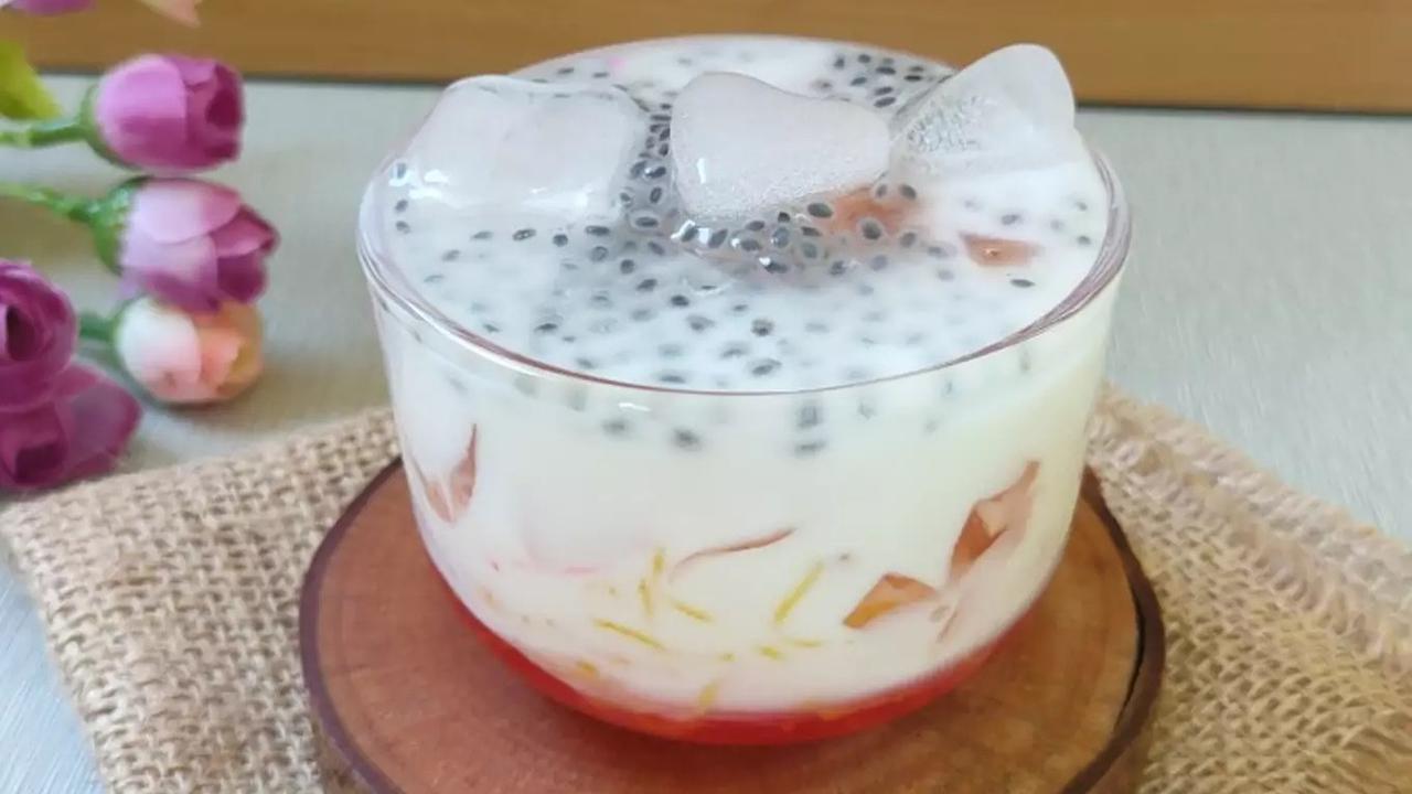 Resep es sarang burung bihun. (dok. Cookpad @kris_delight)