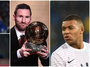 Lionel Messi kembali terpilih sebagai pemenang Ballon d'Or 2019, Messi akhirnya melewati pencapaian Cristiano Ronaldo usai mengumpulkan suara terbanyak pada pemilihan tahun ini. Berikut 10 pemain dengan voting tertinggi di ajang Ballon d'Or 2019. (Kolase foto AFP)