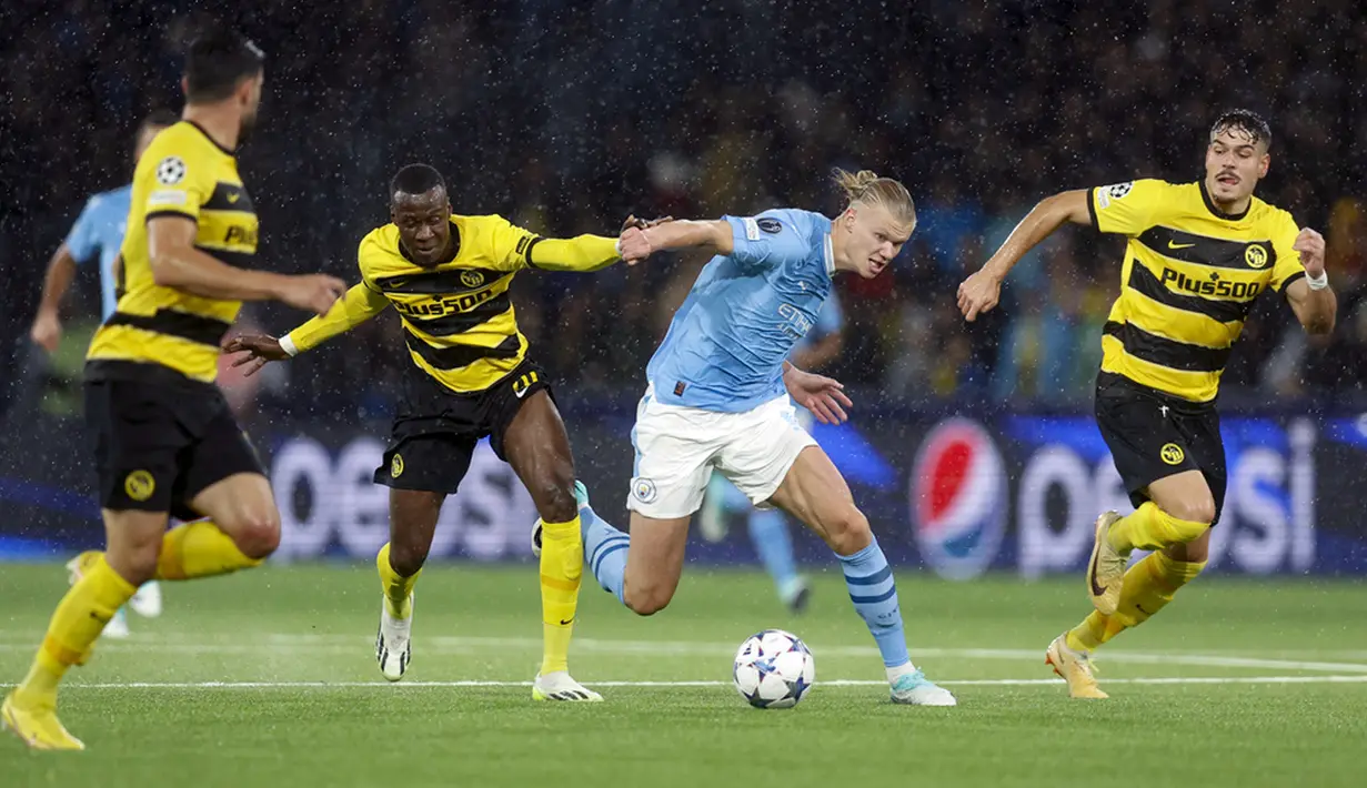 Young Boys tertahan di peringkat ketiga karena baru mengumpulkan satu poin. (Peter Klaunzer/Keystone via AP)