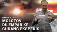 Perkelahian sekelompok pemuda berujung pembakaran dengan bom molotov kantor jasa pengiriman paket-paket online. Satu orang alami luka bakar.