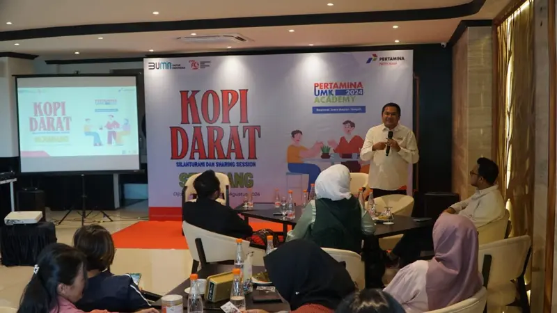 Pertamina gelar ’Kopi Darat’ untuk ungkap rahasia pengusaha sukses sebagai kelanjutan dari UMK Academy Pertamina Regional Jawa Bagian Tengah 2024. (Foto: Pertamina)