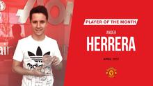 Ander Herrera terpilih sebagai pemain terbaik versi suporter edisi April 2017. (doc. Manchester United)