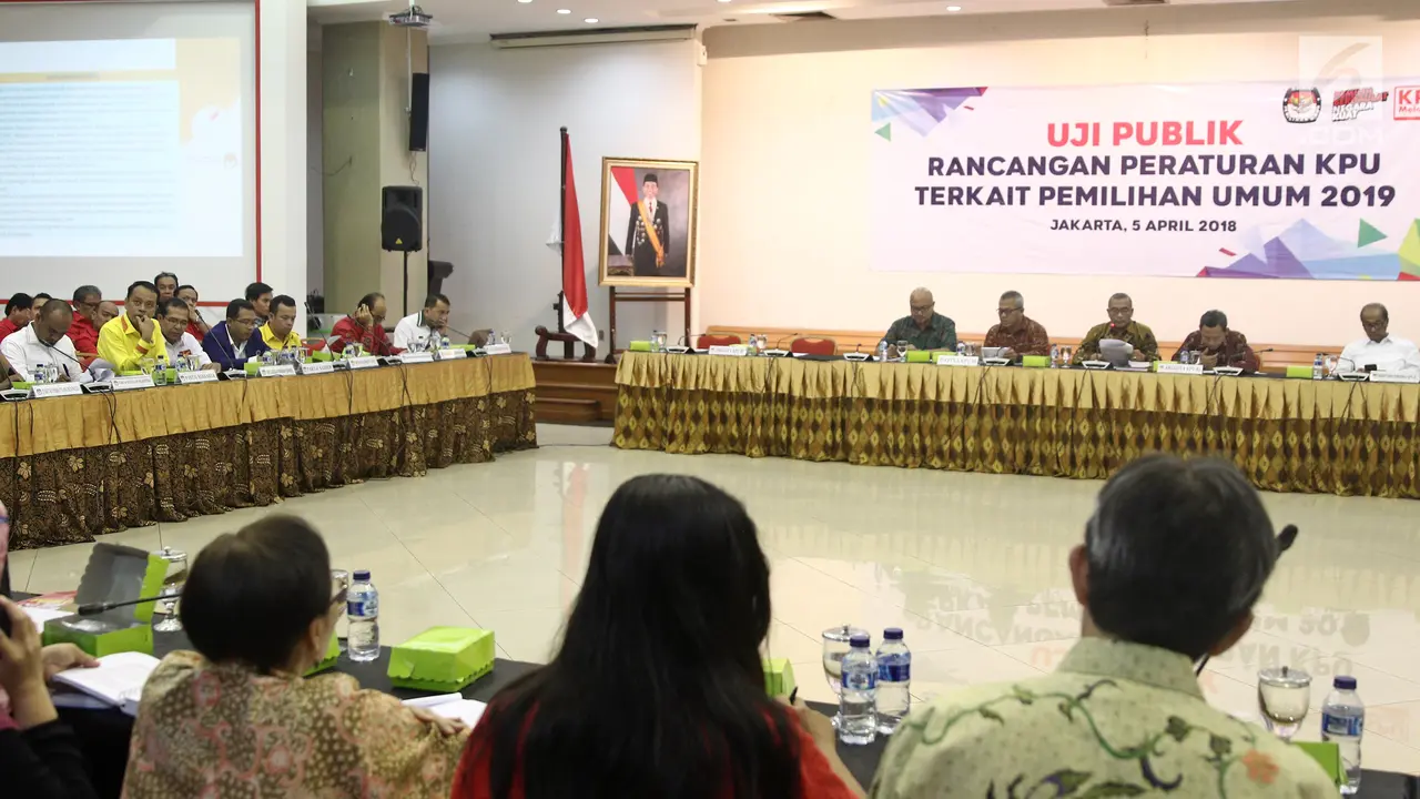 KPU Rancang Peraturan Pemilu 2019 Bersama Pengurus Parpol