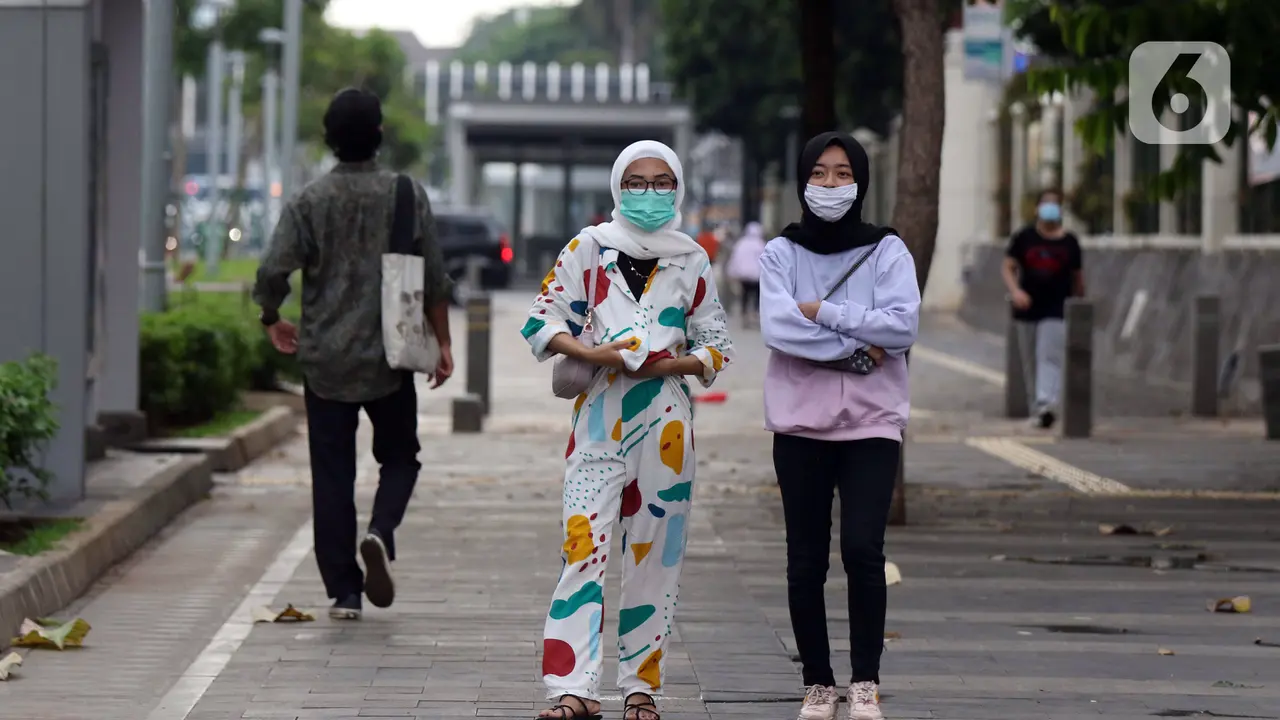 FOTO: Kepatuhan Penggunaan Masker di Jakarta Baru 70 Persen