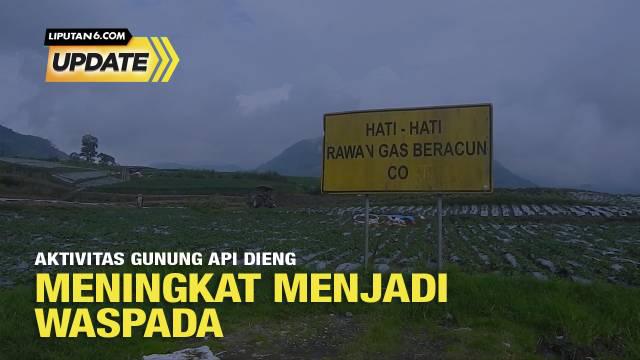 Badan Geologi Kementerian Energi Sumber Daya Mineral (ESDM) menaikan status aktivitas vulkanik Gunung Dieng dinaikan dari Level I (Normal) menjadi Level II (Waspada) sejak tanggal 13 Januari 2023 pukul 23.00 WIB.
