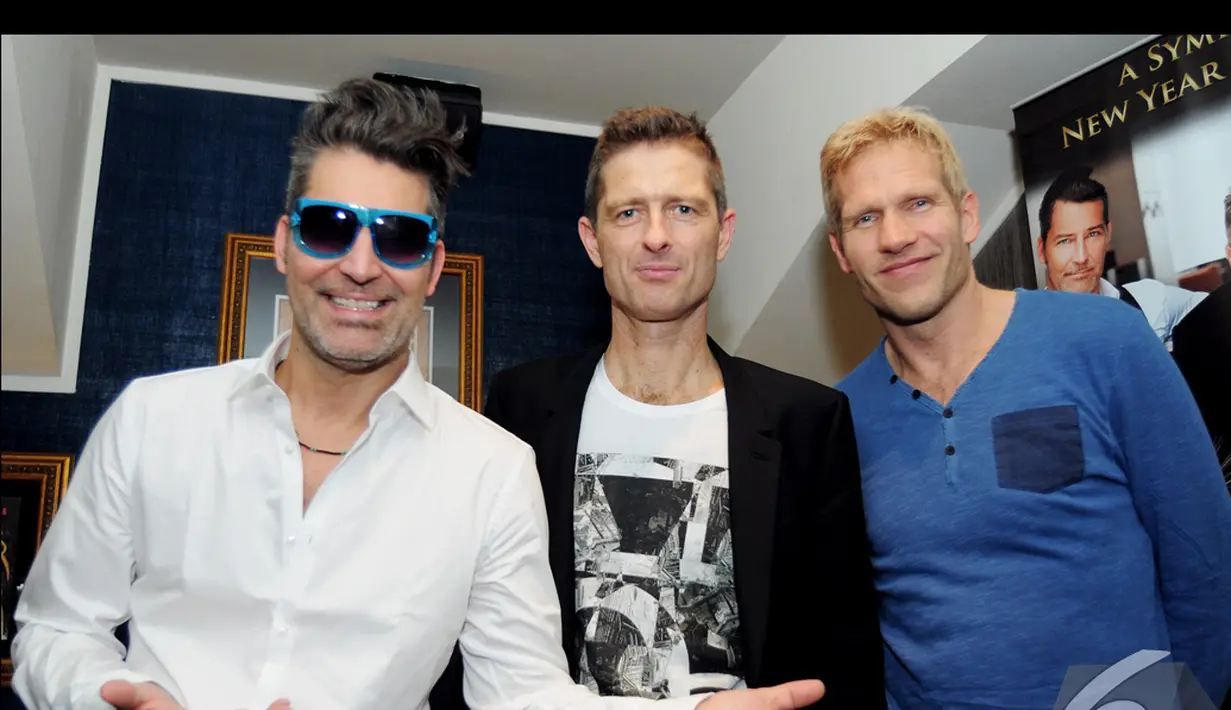 Michael Learns To Rock (MLTR), menjadikan Indonesia sebagai tempat peluncuran album barunya bertajuk 25 : The Complete Singles, Jakarta, Kamis (18/12/2014). (Liputan6.com/Faisal R Syam) 
