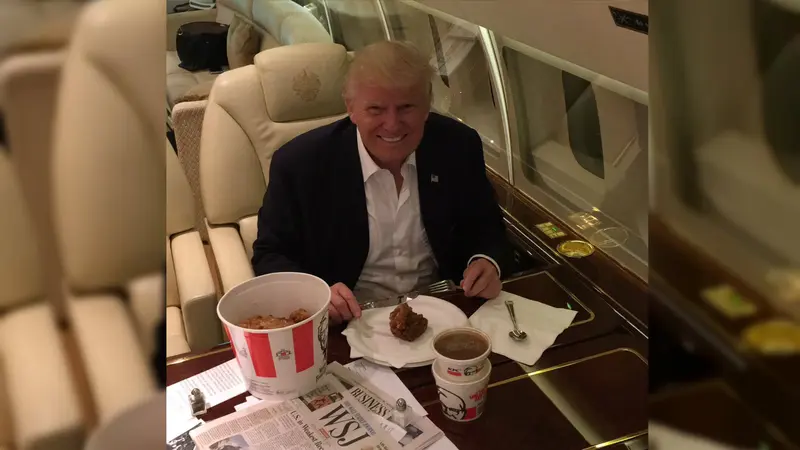 Keju hingga KFC, Menu Favorit Presiden AS dan Siasat Donald Trump