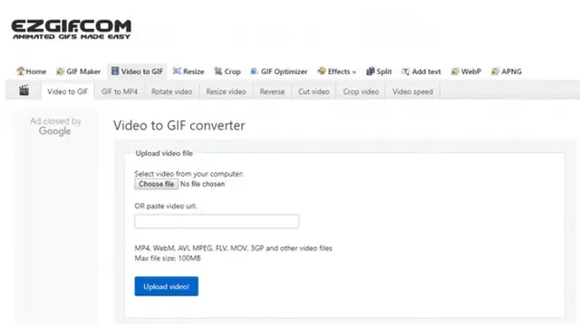 Ubah video ke format gif