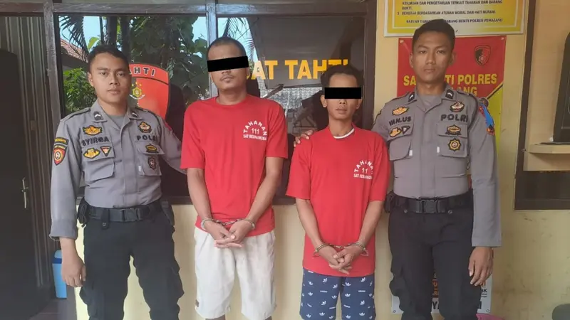 Polisi tangkap seorang pemuda yang mengedarkan hexymer di kalangan anak muda di Pemalang. (Foto: Liputan6.com/Humas Polres Pemalang)