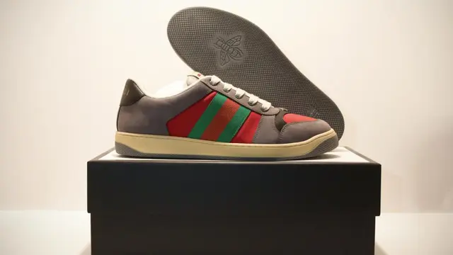 Gucci Rilis Sneakers Anyar Berbentuk Digital, Tak Bisa Dipakai Pemiliknya
