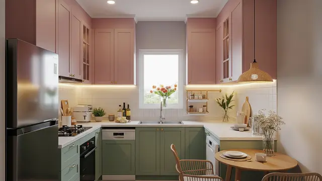 Dapur Bentuk Letter-U untuk Efisiensi Ruang