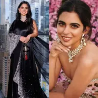 Lihat di sini beberapa gaya glamor putri crazy rich India, Isha Ambani dalam balutan busana rancangan desainer dunia dan perhiasan-perhiasan mahal.