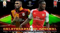 Galatasaray vs Arsenal (Liputan6.com/Ari WIcaksono)