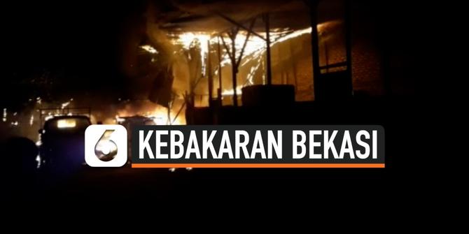 VIDEO: Kebakaran Gudang Minuman, 1 Motor Dibawa Kabur