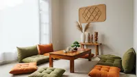 Dekorasi Ruang Tamu Kecil Tanpa Sofa yang Nyaman dan Estetik