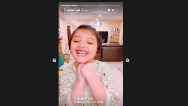 Arsy Beri Ucapan Selamat untuk Kehamilan Aurel Hermansyah. (instagram.com/ashanty_ash)
