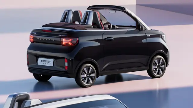 Sisi belakang Wuling Mini EV cabrio