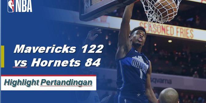 Cuplikan Hasil Pertandiangan NBA : Mavericks 122 vs Hornets 84