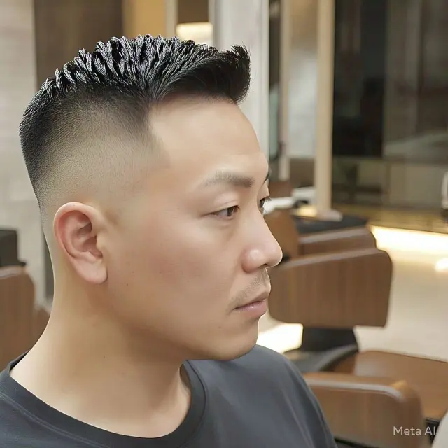 Undercut with Faded Sides, Model rambut pria Korea pendek rapi untuk rambut ikal 2025