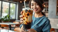 resep cappucino cincau untuk jualan ©Ilustrasi dibuat AI