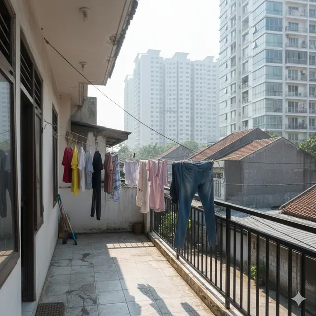 Ide Balkon Rumah Mungil