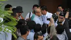 Capres dari PDIP Joko Widodo berkunjung ke rumah mantan Ketua Umum PP Muhammadiyah Ahmad Syafii Maarif (Liputan6.com/Herman Zakharia)