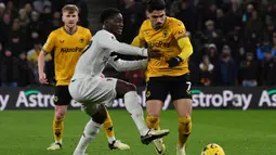 Manchester United unggul 4-3 atas Wolverhampton Wanderers. (AP Photo/Rui Vieira)