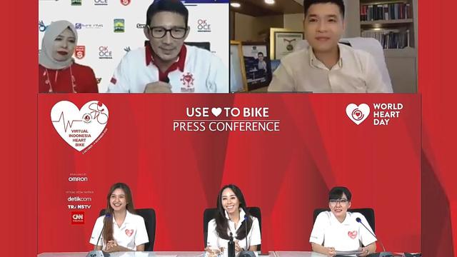 Konferensi Pers Virtual Indonesia Heart Bike 2020