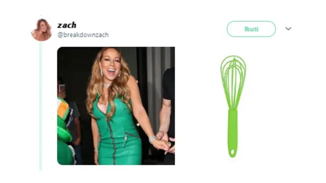Gaun Mariah Carey (sumber: Twitter/breakdownzach)
