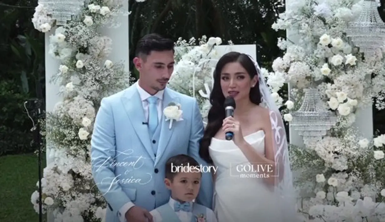 Jessica Iskandar dan Vincent Verhaag (Foto: dok. Instagram Bridestory)