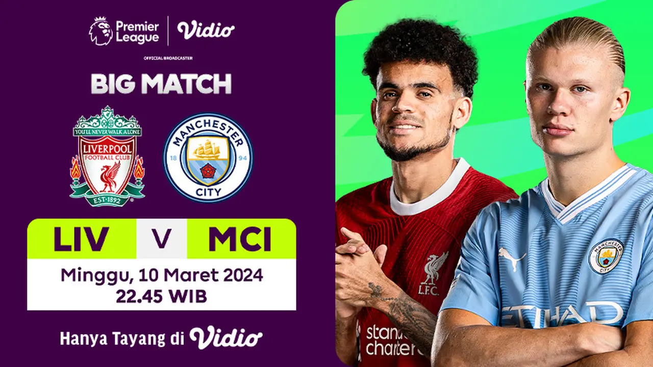Liverpool vs Manchester City, Selasa (10/3/2024)