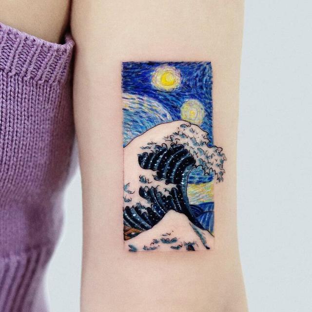 7 Inspirasi Tato Dari Karya Lukisan Terkenal Ini Kreatif Banget Hot Liputan6 Com